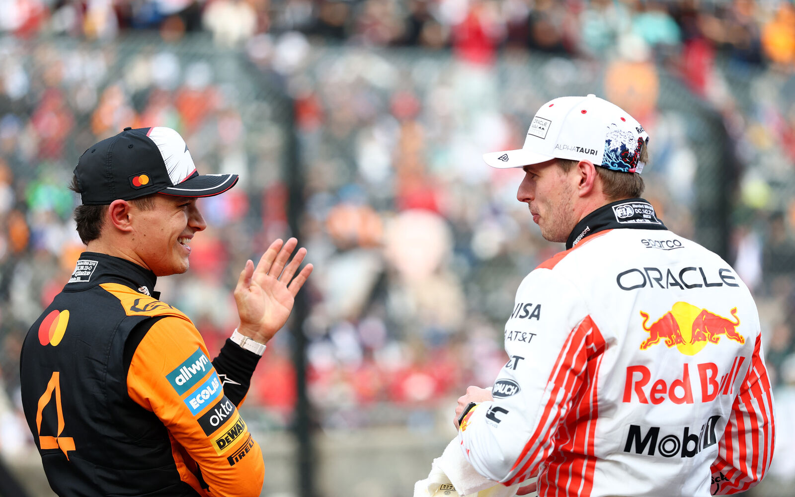 Max Verstappen a Lando Norris