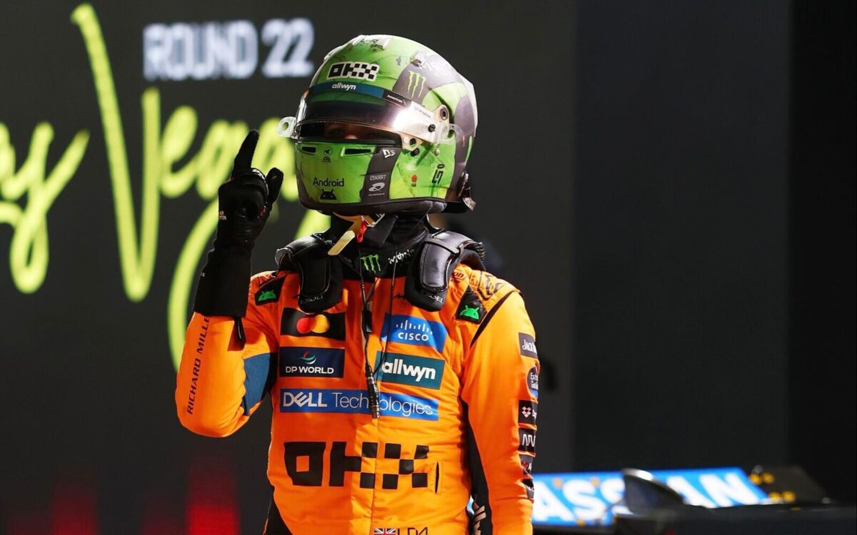 ラスベガスの予選からは白鳥の湖が出場した。ノリスはポールポジションを享受、多くの人が嘆く |マガジンF1
