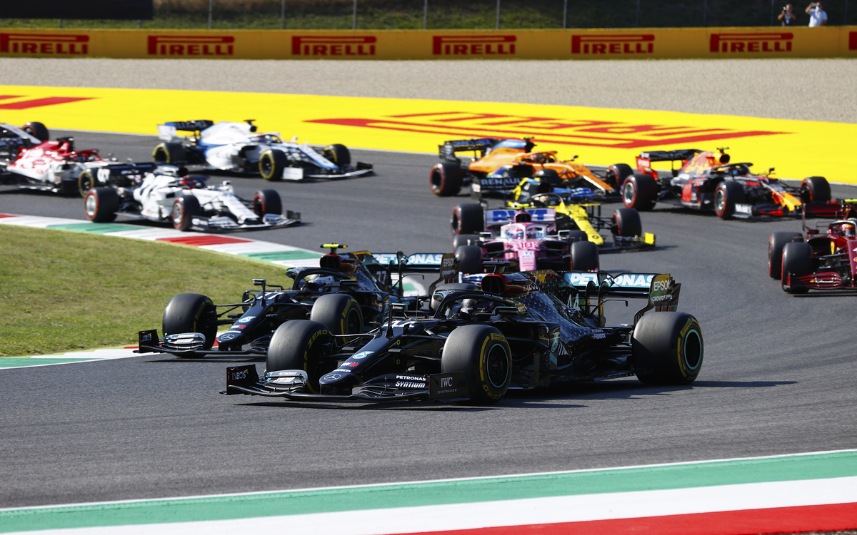 Po štarte VC Toskánska 2020, Lewis Hamilton, Valtteri Bottas