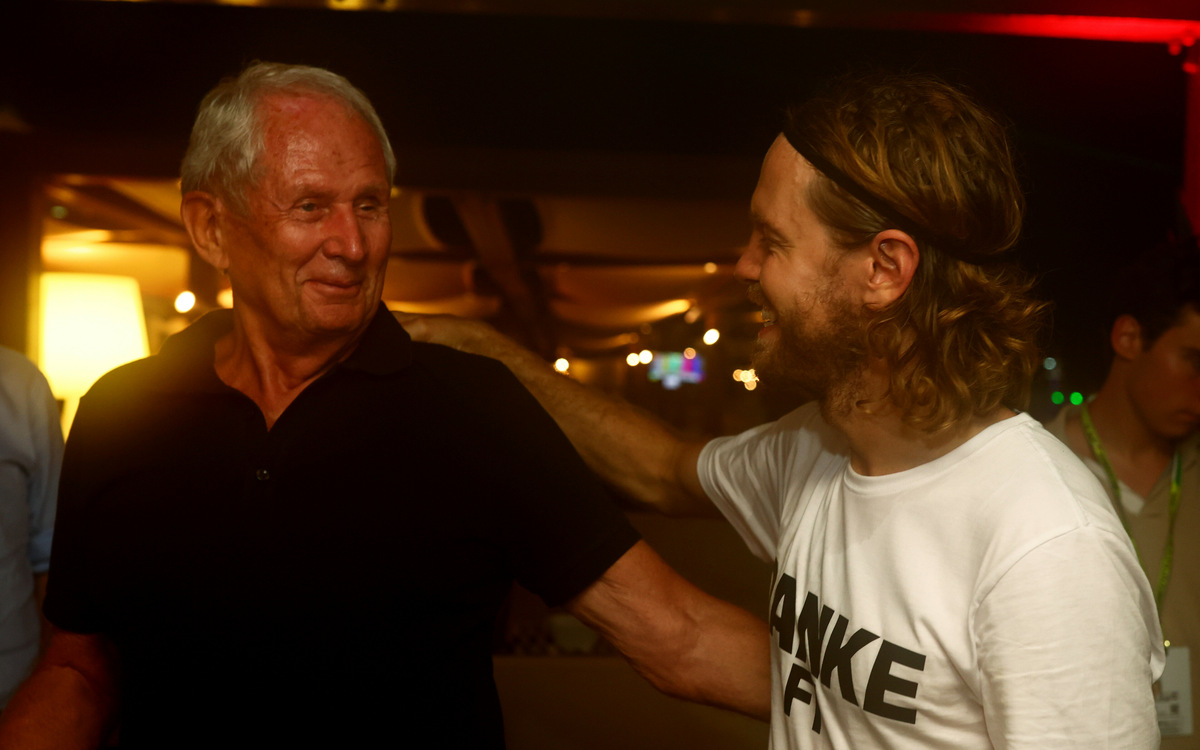 Helmut Marko a Sebastian Vettel