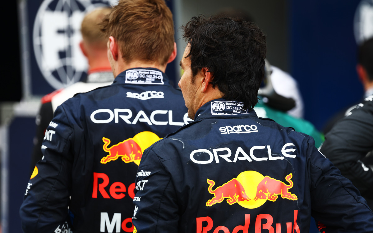 Sergio Pérez a Max Verstappen