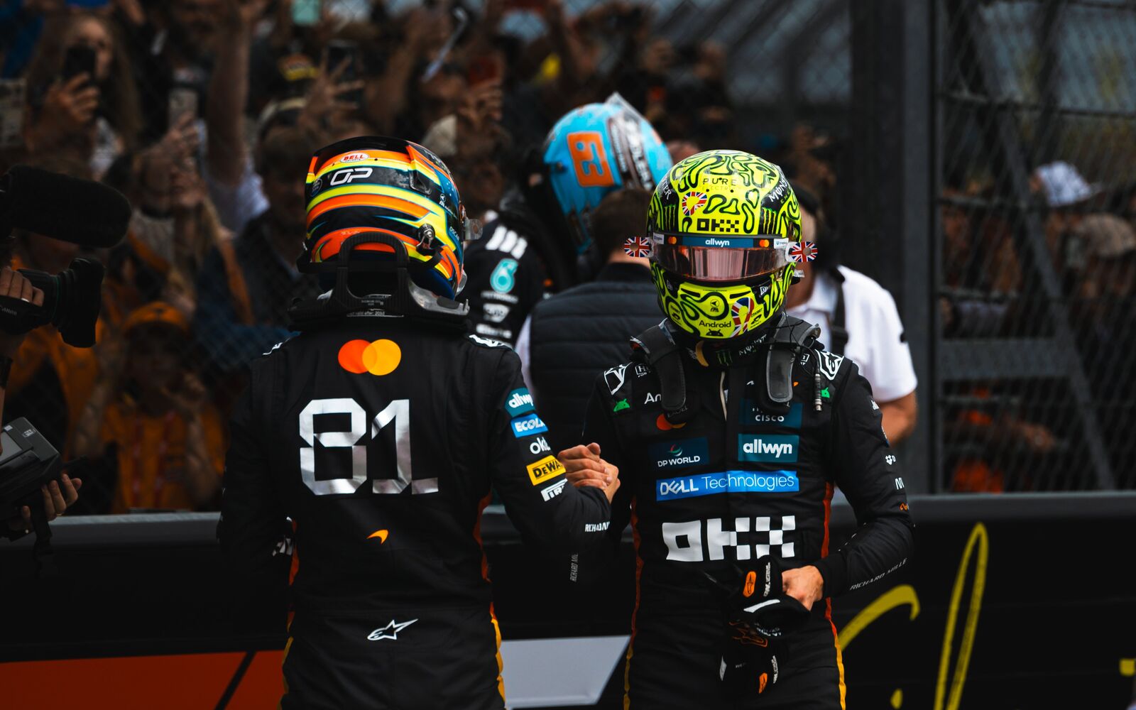 Oscar Piastri a Lando Norris