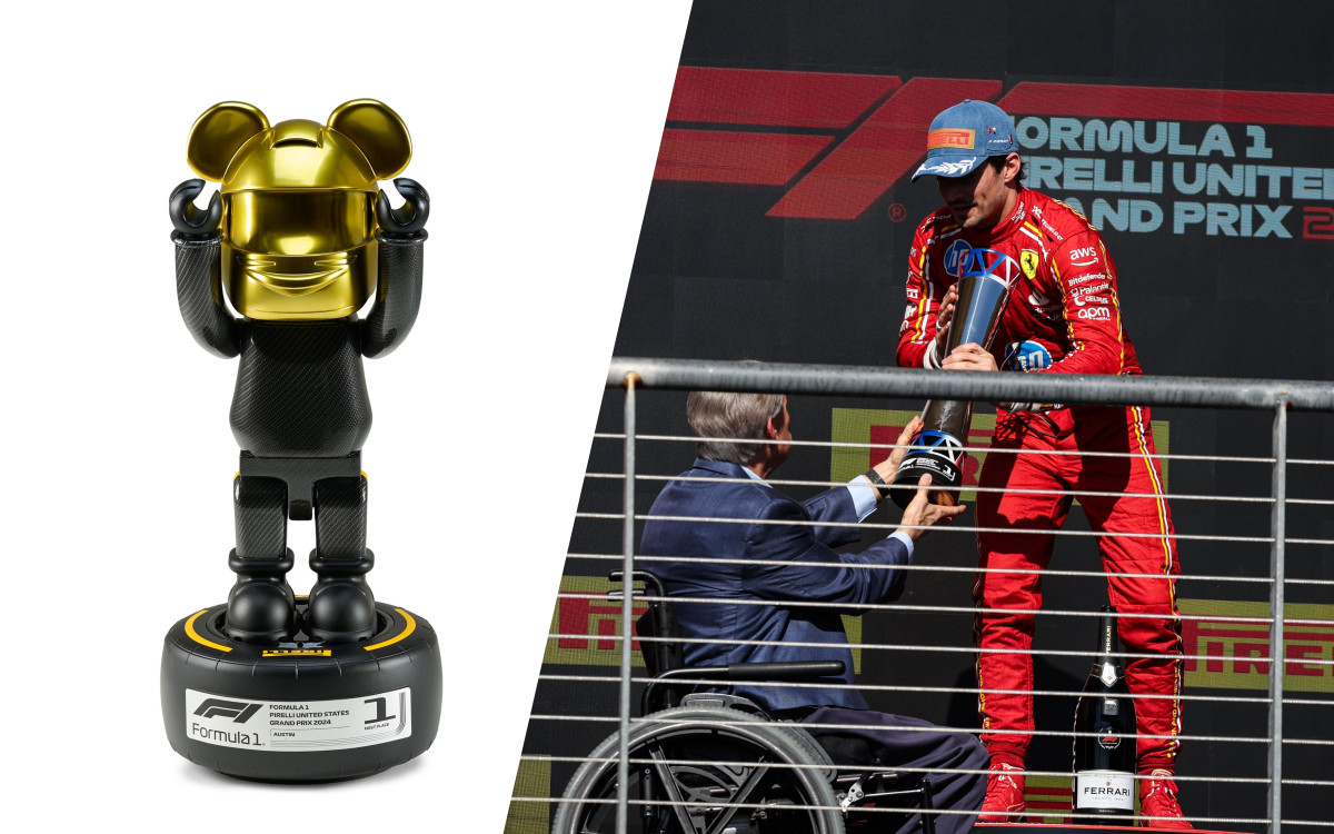 ピレリは当初の優勝トロフィーを取り下げた。レプリカタイヤで即興 |マガジンF1