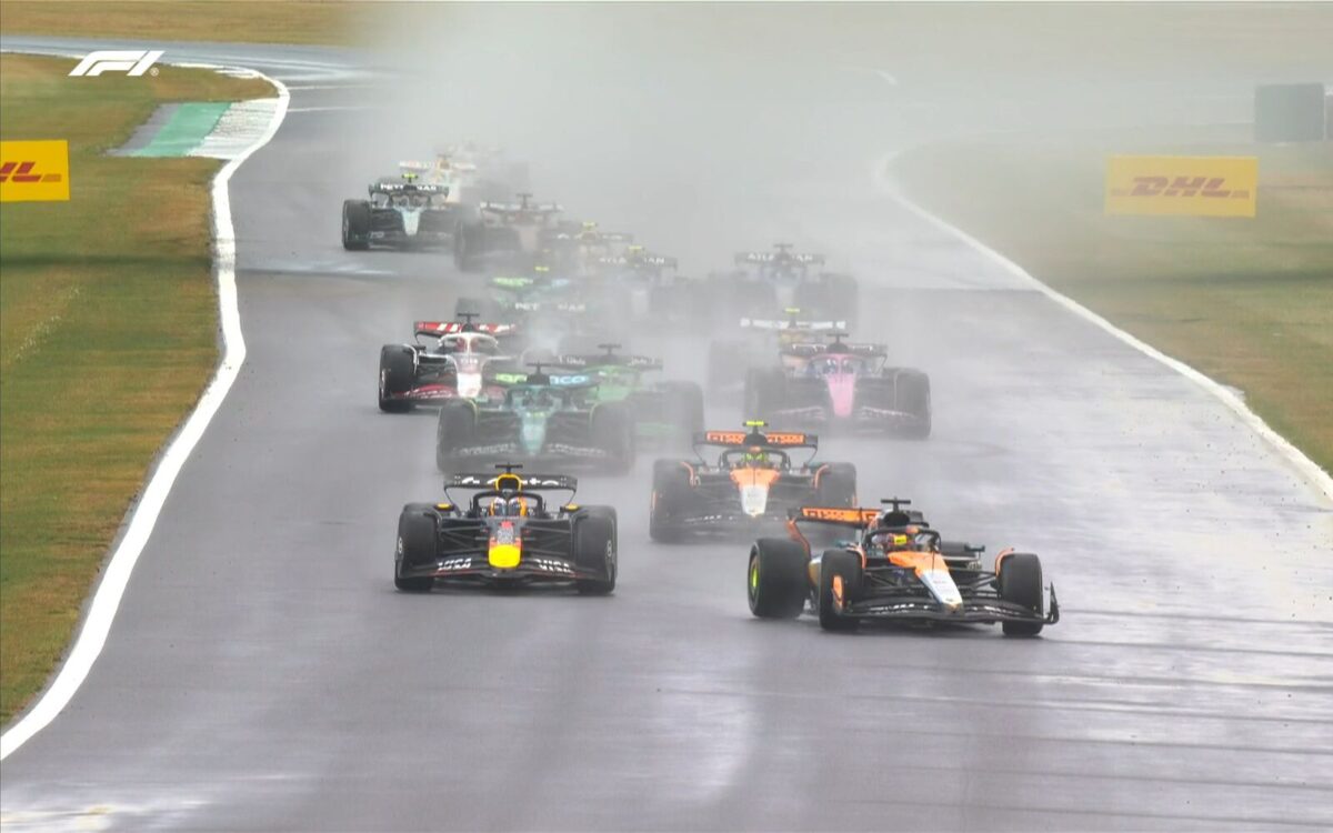 Reštart VC Veľkej Británie: Oscar Piastri, Max Verstappen